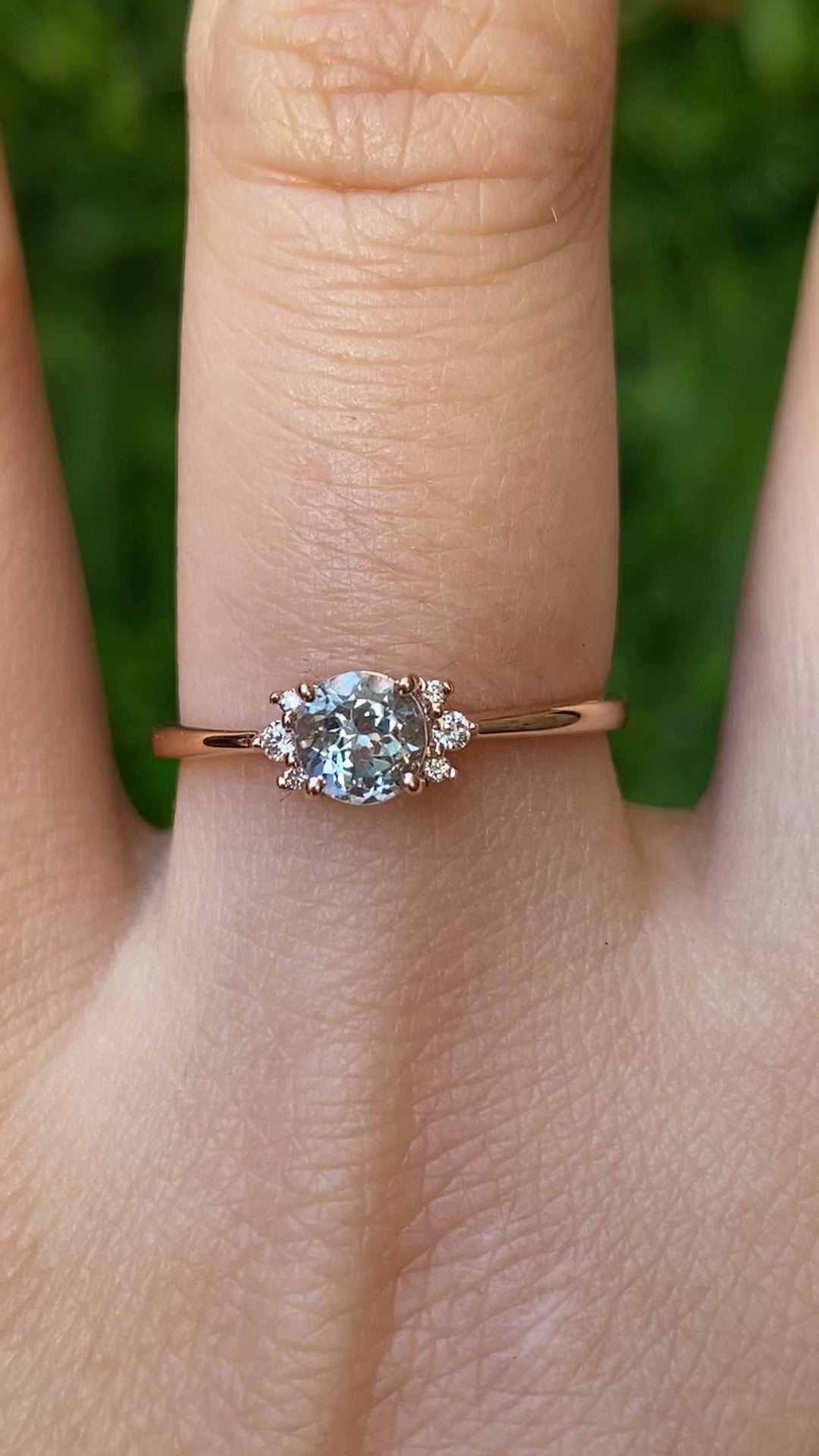 Lena Ring - Aquamarine