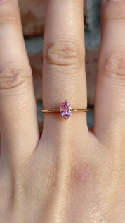 Alice Ring, 0.60ct Light Pink Sapphire