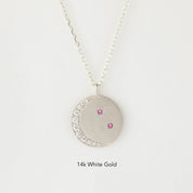 Crescent Birthstone Charm