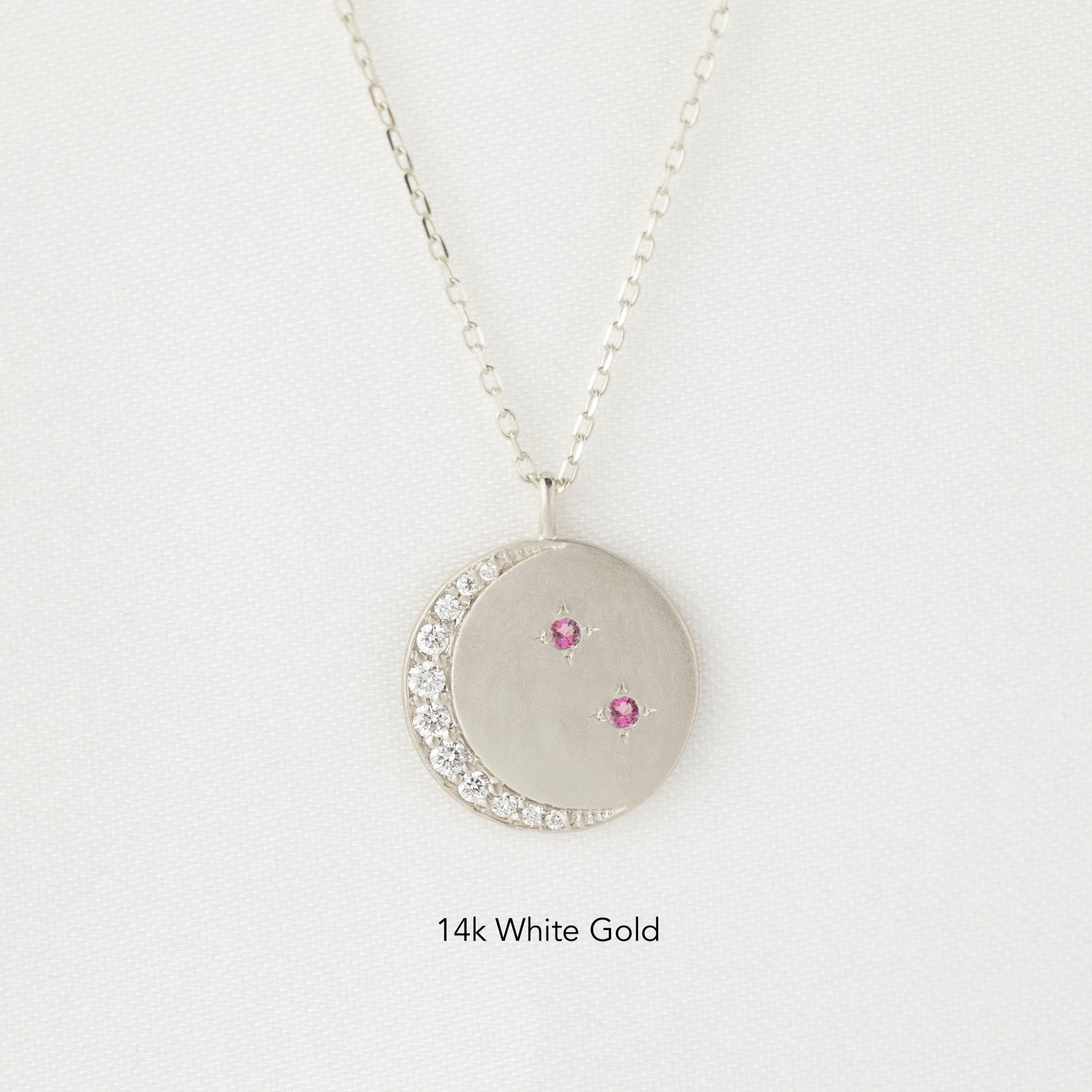 Crescent Birthstone Charm