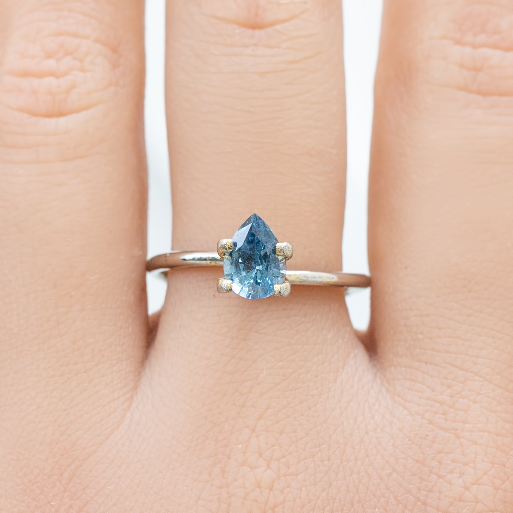 1.14ct Pear Cut Blue Montana Sapphire SF160