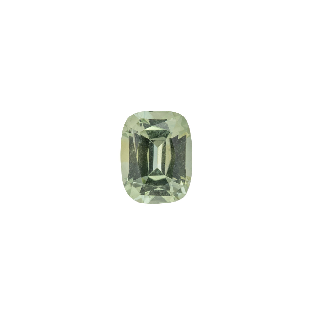 1.34ct Cushion Cut Light Green Montana Sapphire SF349