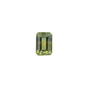 1.30ct Emerald Cut Parti Green Yellow Montana Sapphire SF355