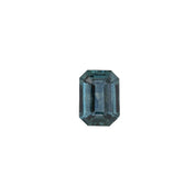 1.24ct Emerald Cut Deep Teal Blue Montana Sapphire SF391