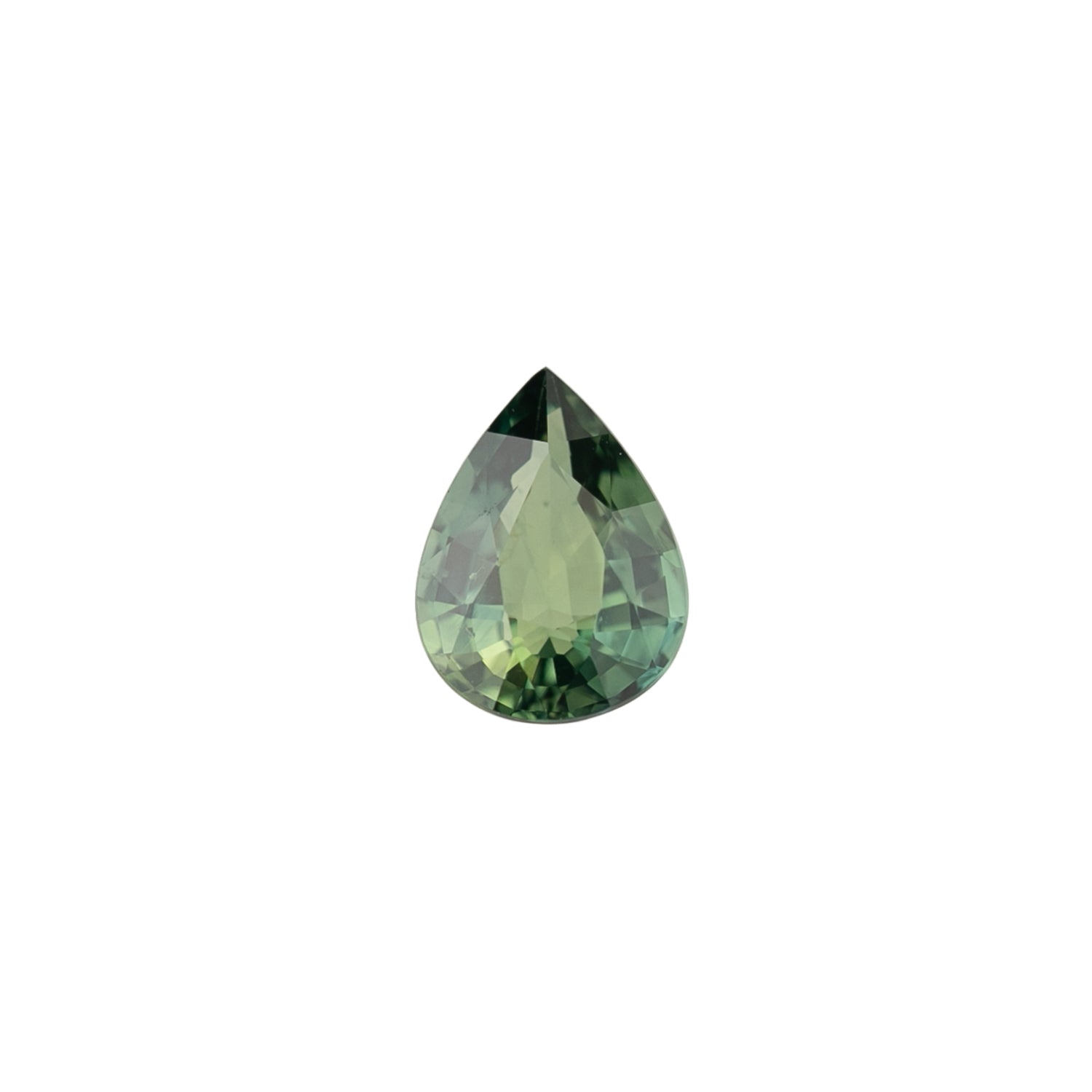 1.36ct Pear Cut Green Madagascar Sapphire SF423