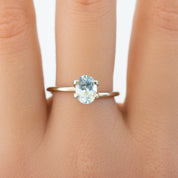 1.32ct Oval Cut Light Blue Montana Sapphire SO355