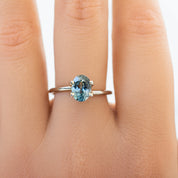 1.78ct Oval Cut Blue Montana Sapphire SO385
