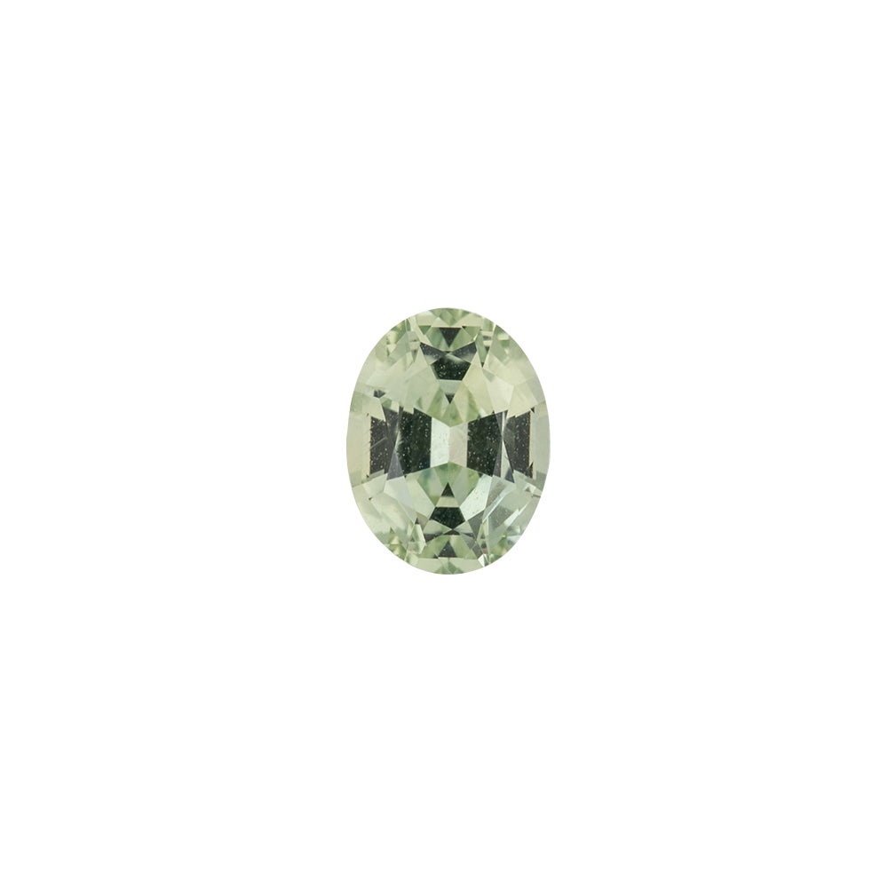 1.39ct Oval Cut Light Green Montana Sapphire SO454