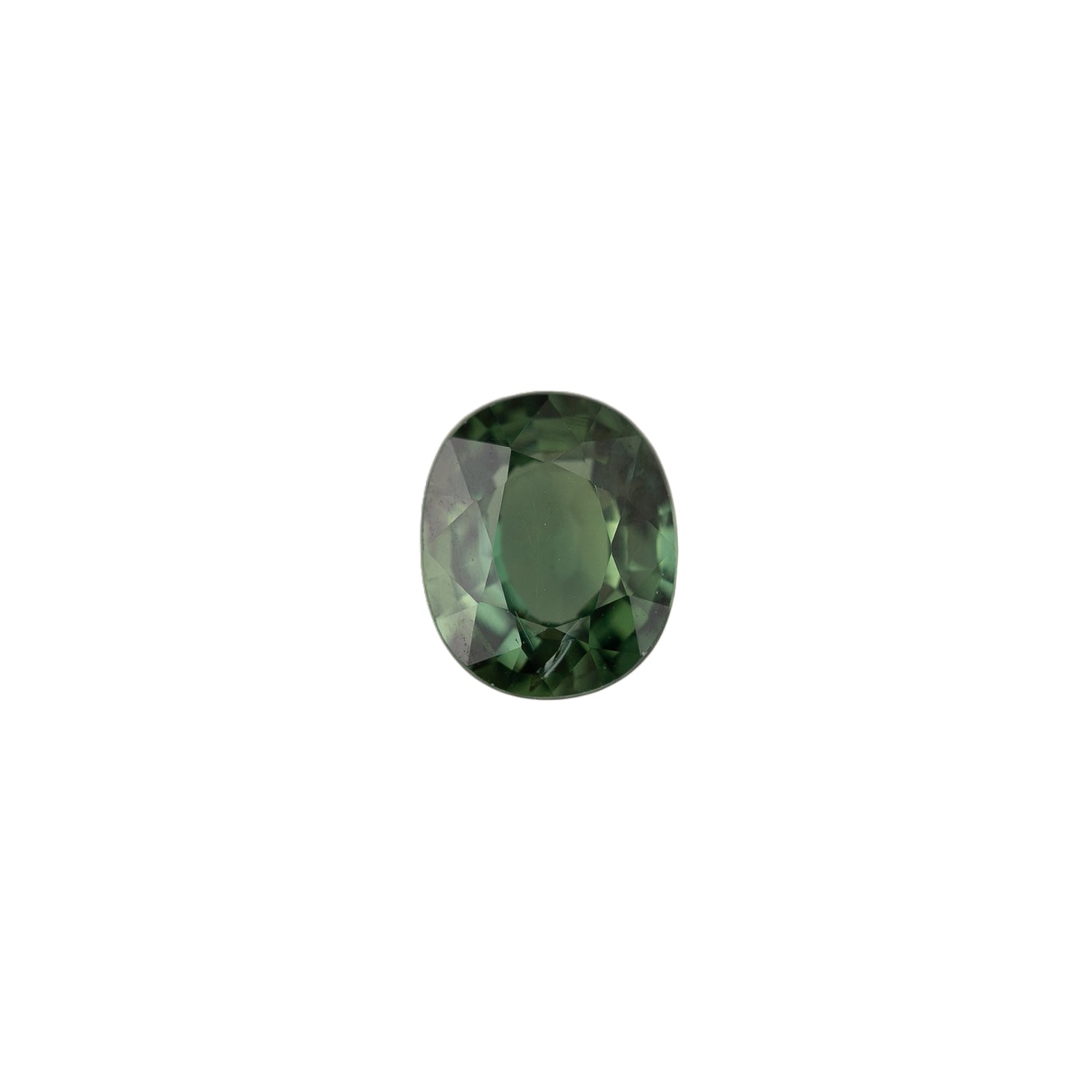 1.11ct Oval Cut Light Green Madagascar Sapphire SO556