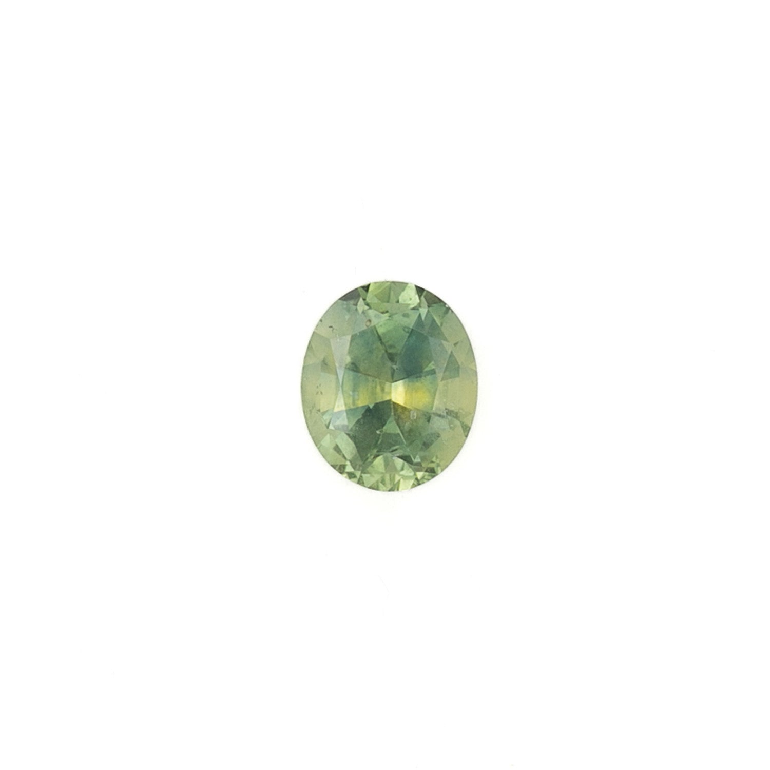 1.07ct Oval Cut Green Montana Sapphire SO735