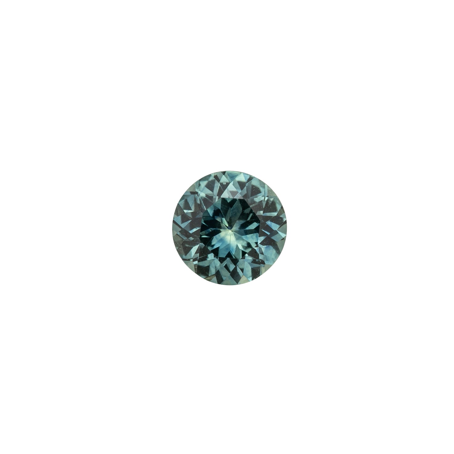 1.02ct ラウンドカット ブルーグリーンサファイア モンタナ産 SR268