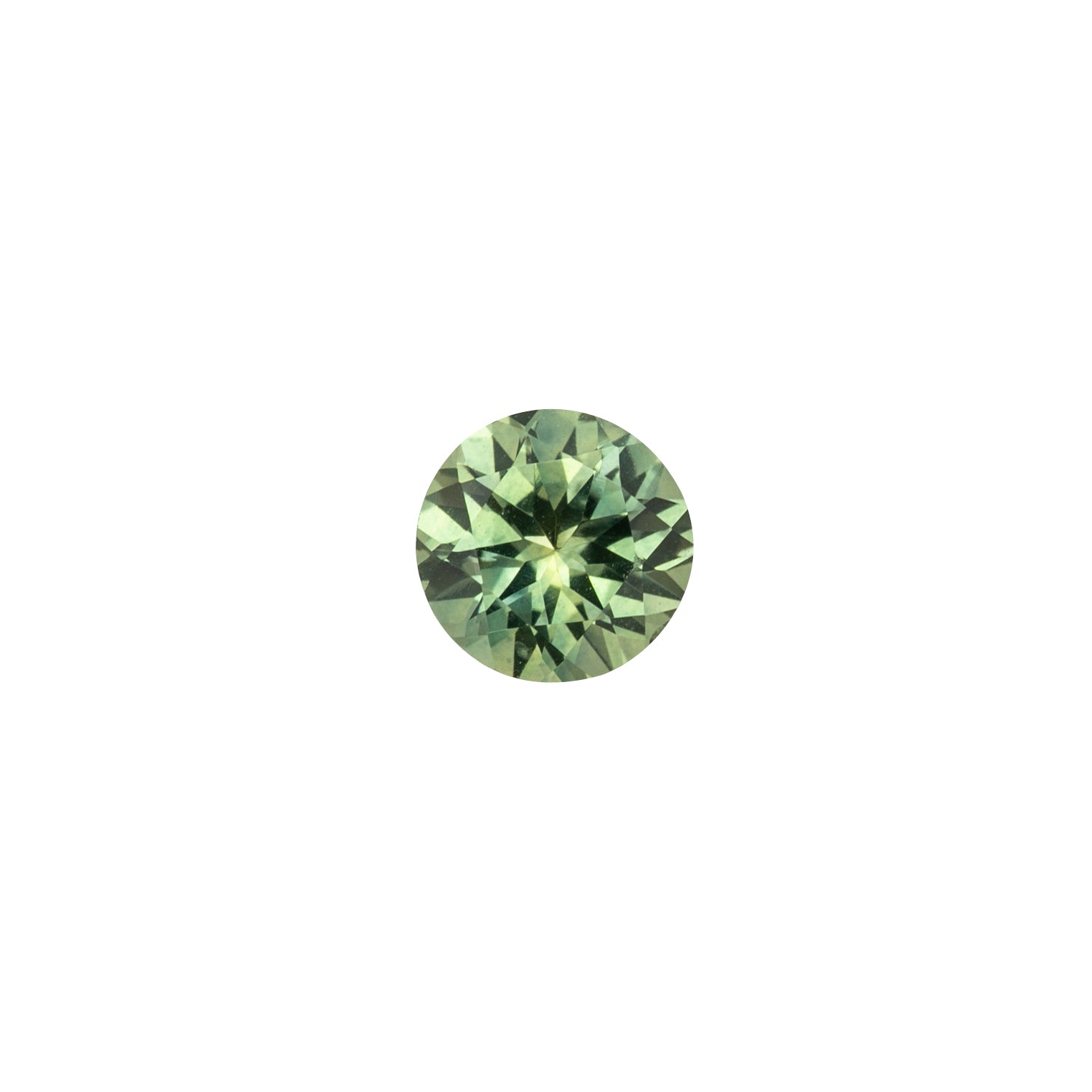 1.09ct Round Cut Parti Green Yellow Montana Sapphire SR277