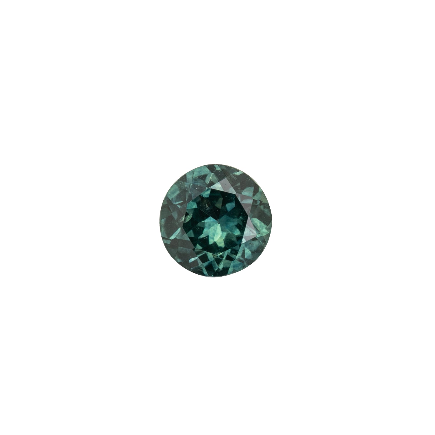 1.23ct Round Cut Blue Green Montana Sapphire SR284