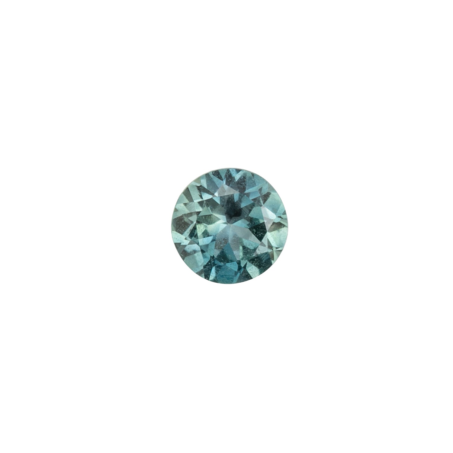 1.14ct Round Cut Light Teal Blue Montana Sapphire SR291