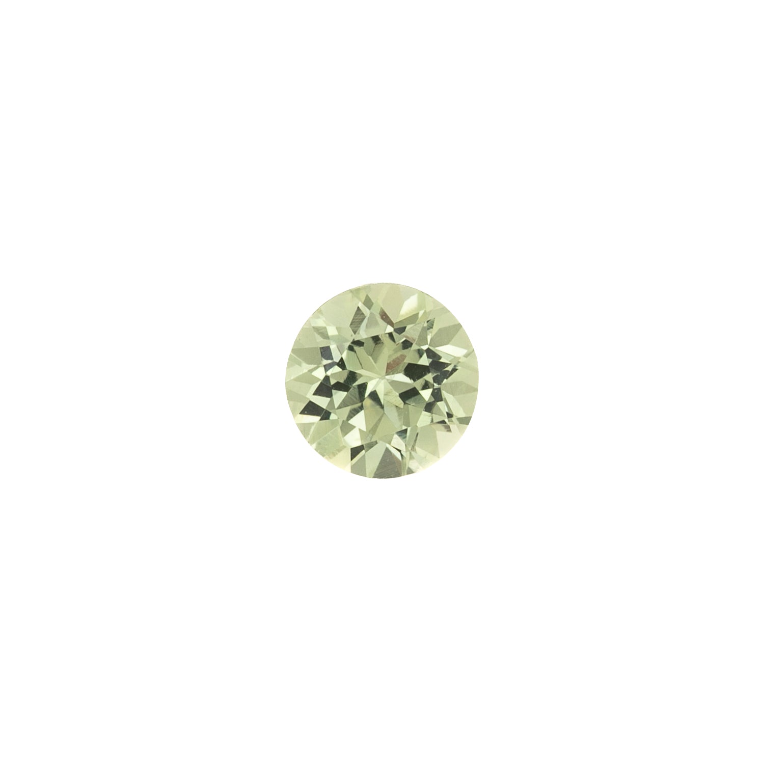 1.17ct Round Cut Light Green Montana Sapphire SR324