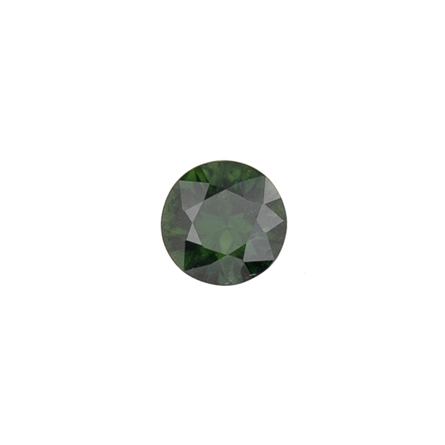 1.39ct Round Cut Green Sapphire SR401
