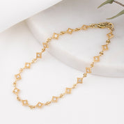 Star Diamond Link Bracelet