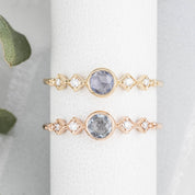 Celeste Ring, 0.25ct Unheated Sapphire