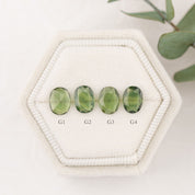 0.90ct Calibrated Oval Green Sapphire (8x6mm)