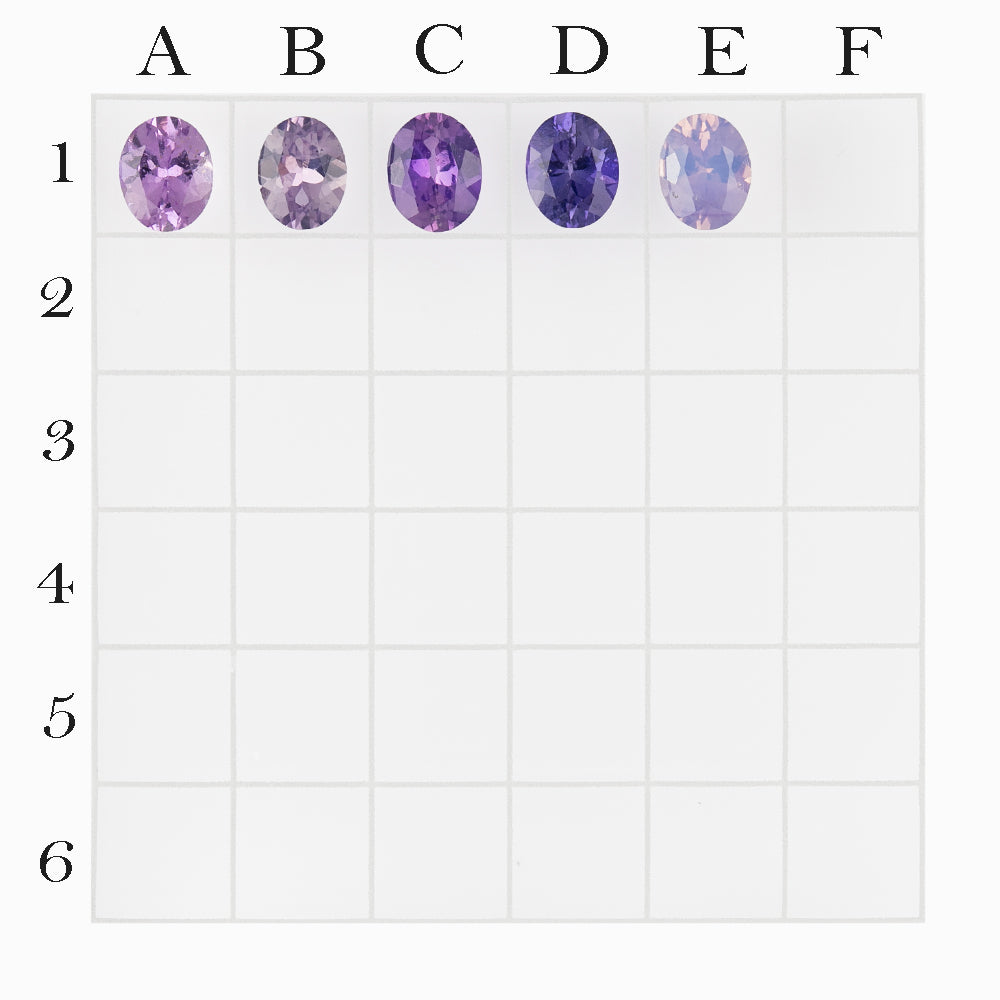 0.45ct Calibrated Oval Pink Purple Umba Sapphires (5.0mm)