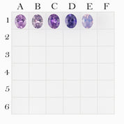 0.45ct Calibrated Oval Pink Purple Umba Sapphires (5.0mm)