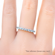 Lydia 2.5mm Montana Sapphire Band