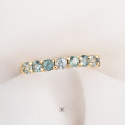 Lydia Montana Sapphire Band | 14K Gold, 3.0mm -1.30ctw