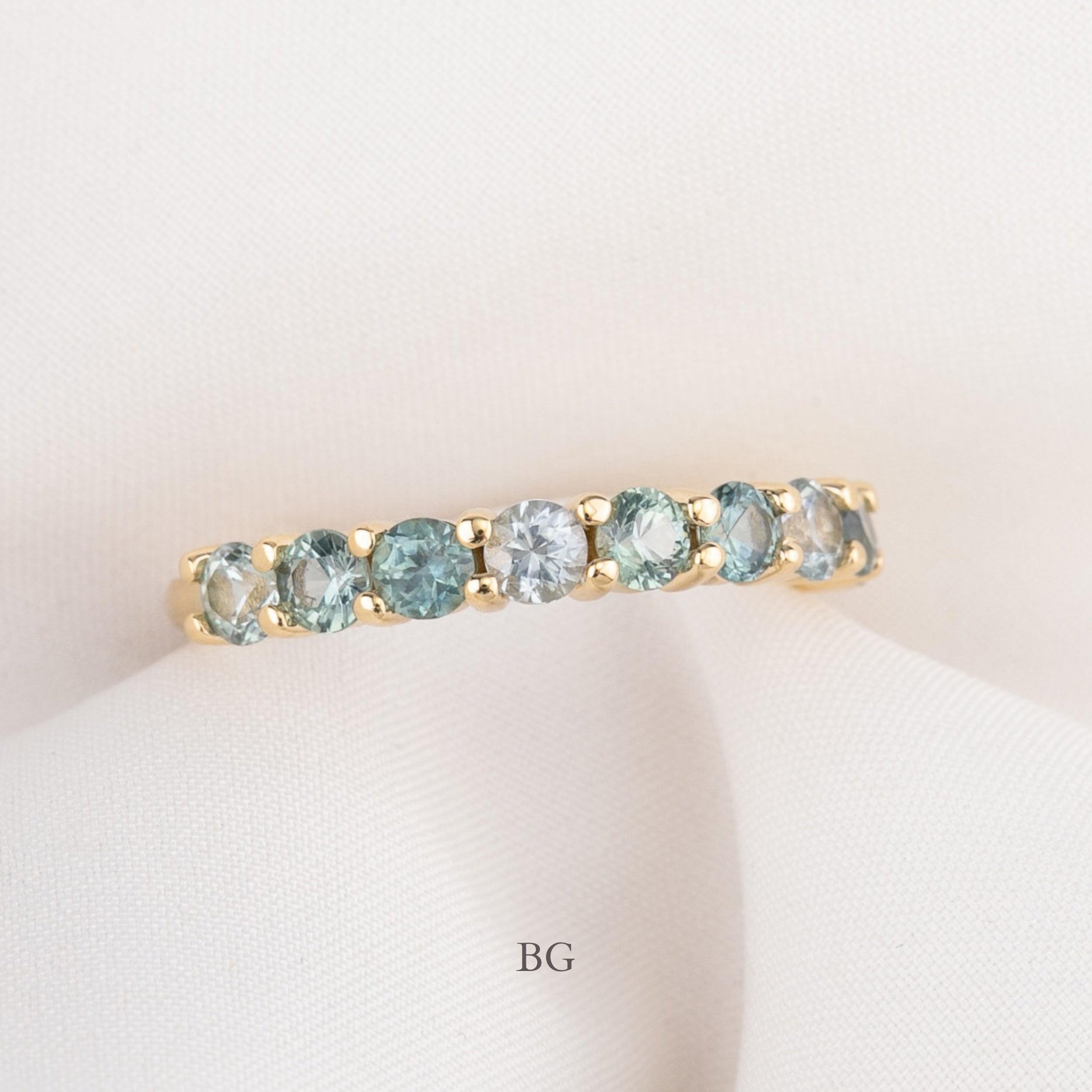 Lydia Montana Sapphire Band | 14K Gold, 3.0mm -1.30ctw