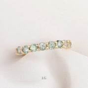 Lydia Montana Sapphire Band | 14K Gold, 3.0mm -1.30ctw