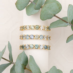 Lydia Montana Sapphire Band | 14K Gold, 3.0mm -1.30ctw