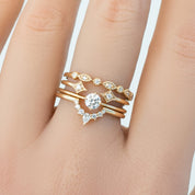 【一点物】アリスリング枠　ブリリアントカットダイヤモンド　0.25ct