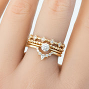 【一点物】アリスリング枠　ブリリアントカットダイヤモンド　0.25ct