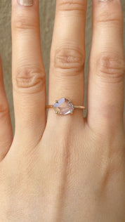 Lisa Ring - 1.18ct Unheated Organic Cut Light Blue Sapphire (One of a kind)