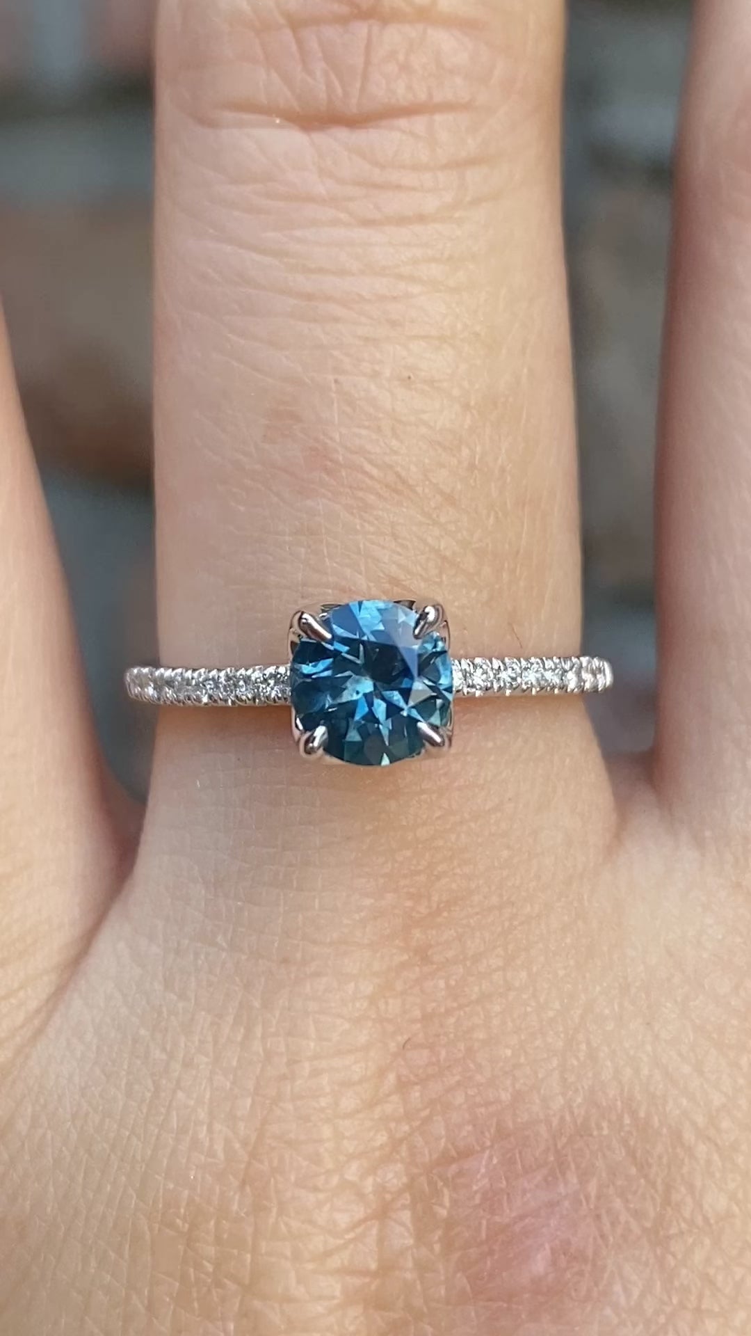 Maria Ring, 1.03ct Montana Sapphire