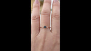 Moon & Star Ring, 0.35ct Queensland Sapphire of your choice