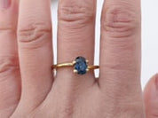 1.32ct Oval Cut Teal Blue Queensland Sapphire