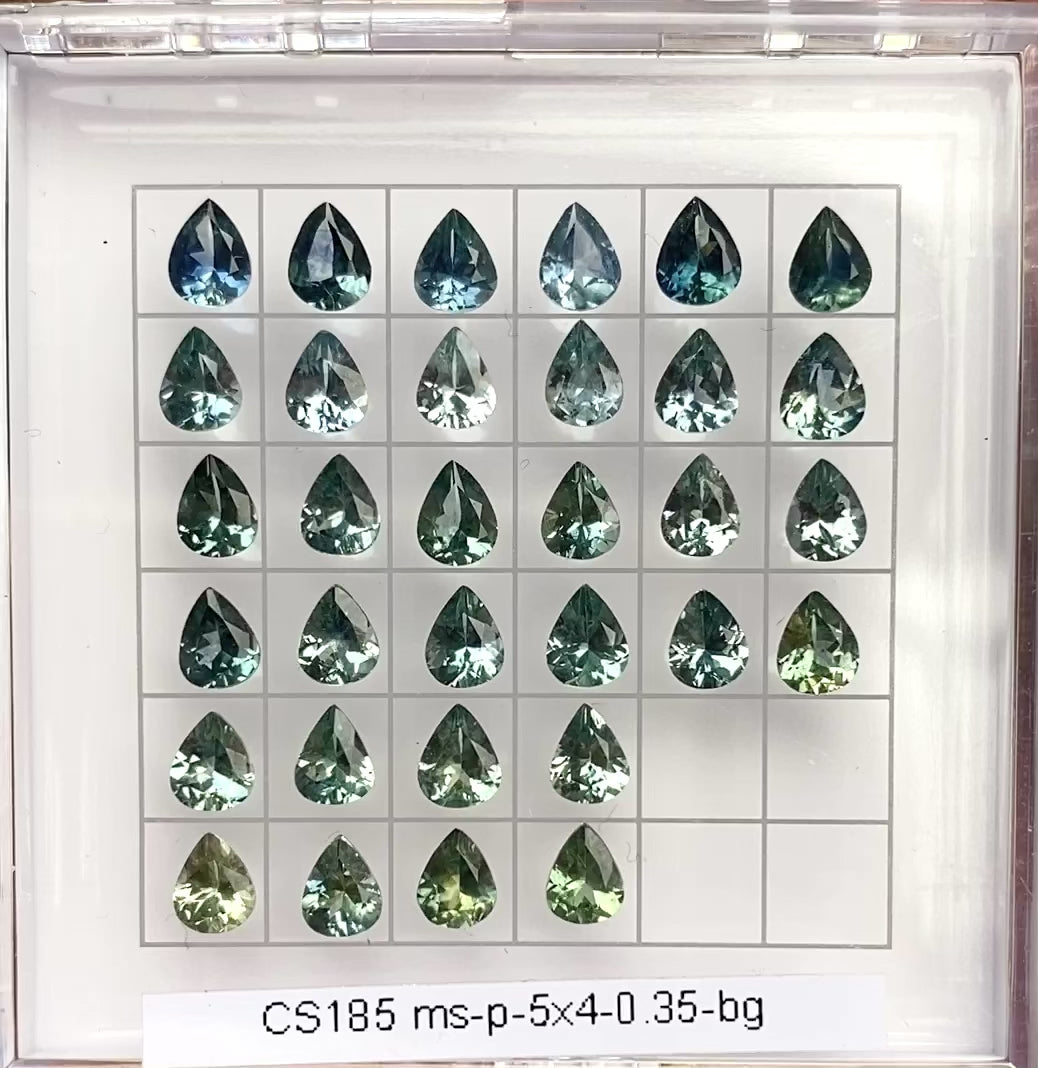 0.35ct Calibrated Pear Montana Sapphire (5x4mm) CS185