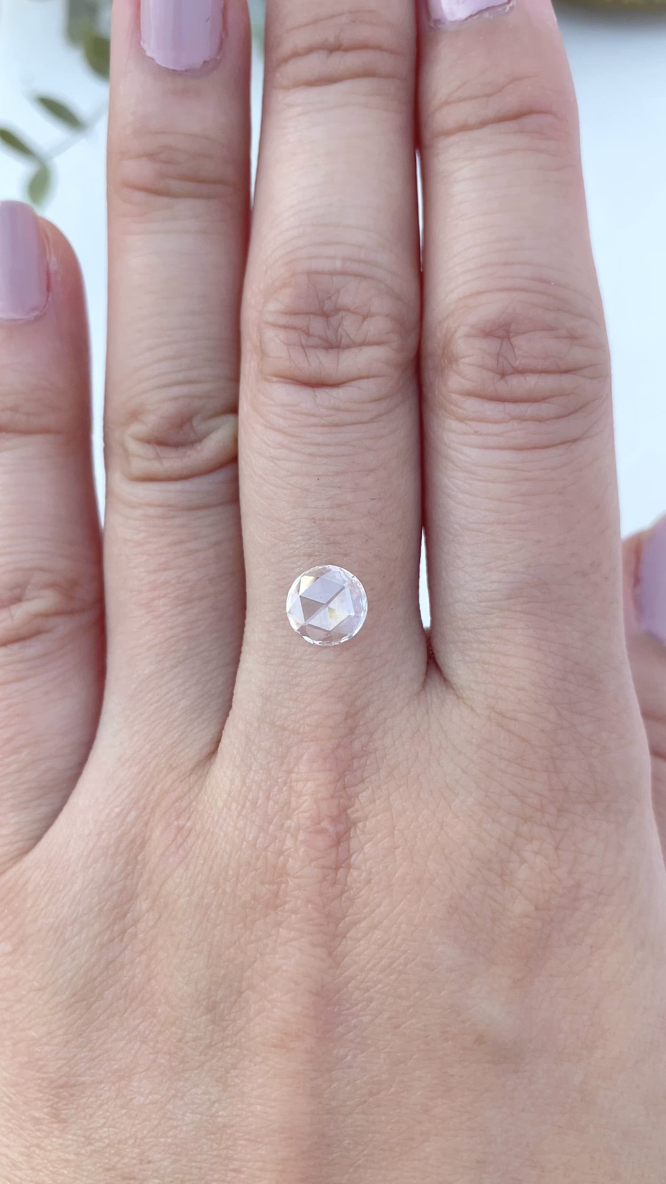 0.56ct Round Rose Cut Diamond, G/VS
