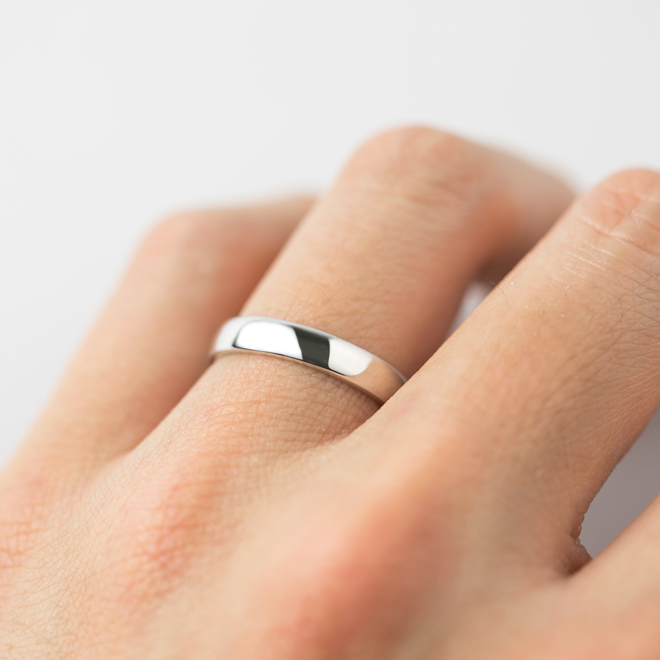 ハーフラウンド ストレート リング Half-Round Straight Band