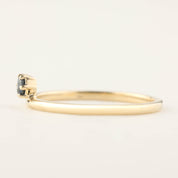 Gold Streaks Queensland Sapphire Ring