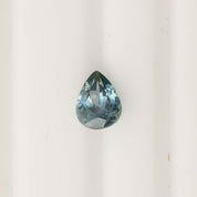 1.41ct pear shape Montana sapphire blue green gem measuring 8.04x6.03x3.91mm with medium teal color