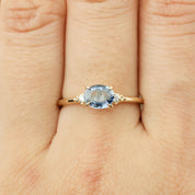 エステルリング -0.97ct ブルーサファイア ( 一つの種類 )