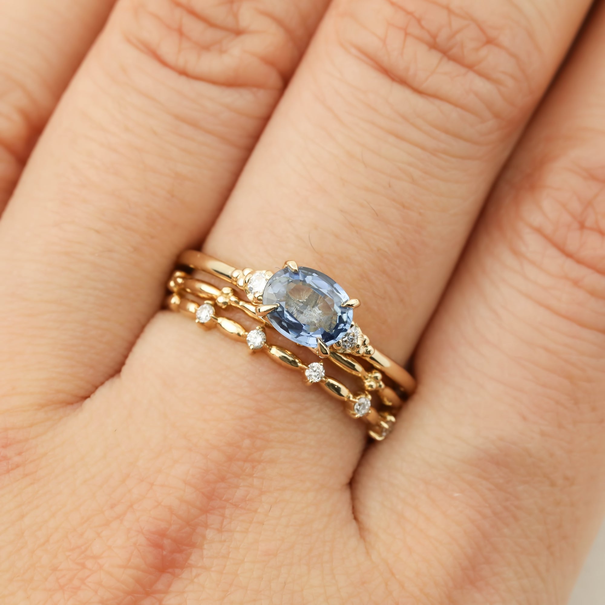 エステルリング -0.97ct ブルーサファイア ( 一つの種類 )