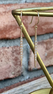 Diamond Crescent Earrings