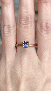 0.77ct Oval Cut Lavender Blue Tanzania Sapphire SO269