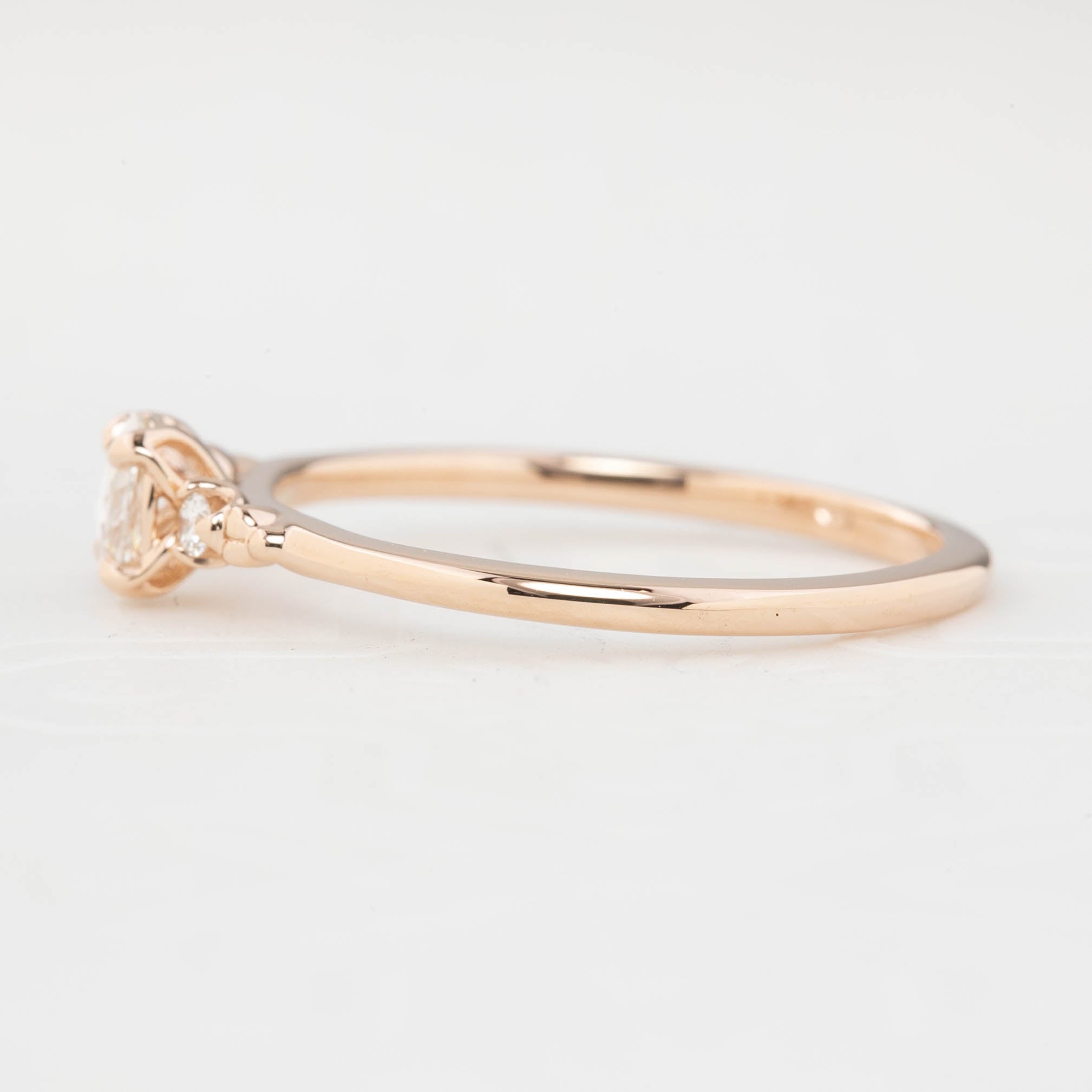 Estel Ring, 0.21ct Oval Rose Cut Diamond (One of a kind)
