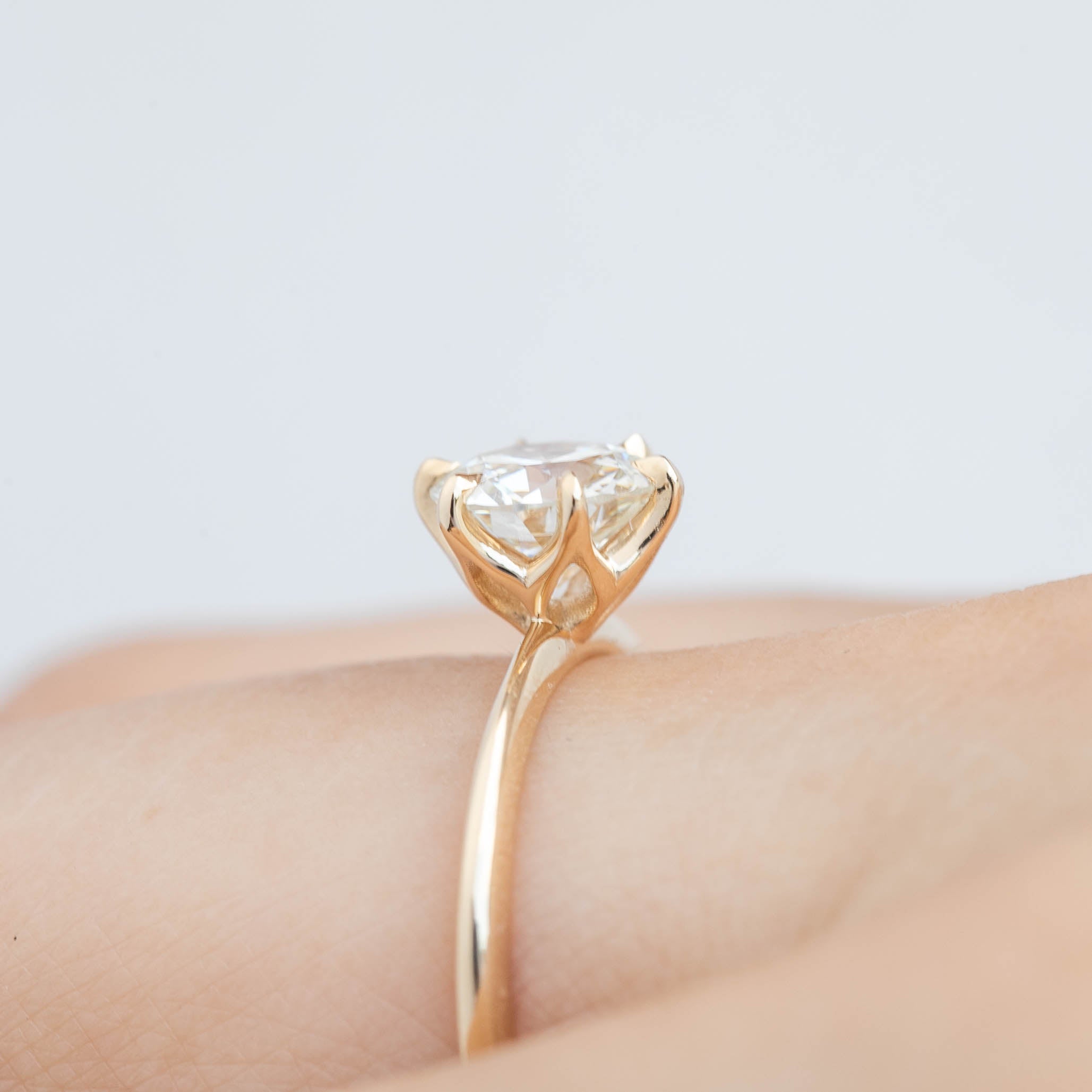 フローリンリング　オールドマインカットダイヤモンド　1.15ct　GIA鑑定書付き