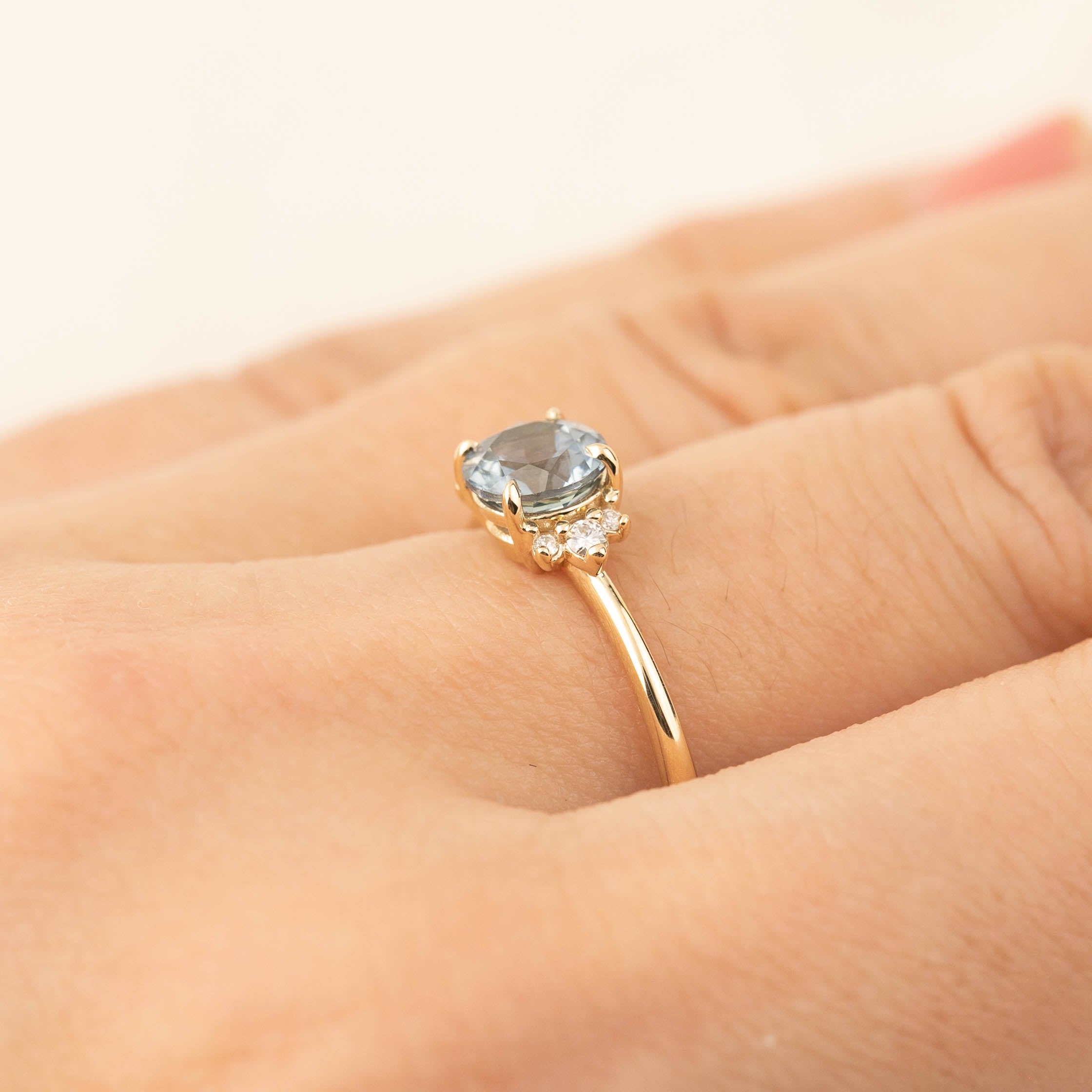 レナリング -1.14ct モンタナサファイア(種類の一つ)