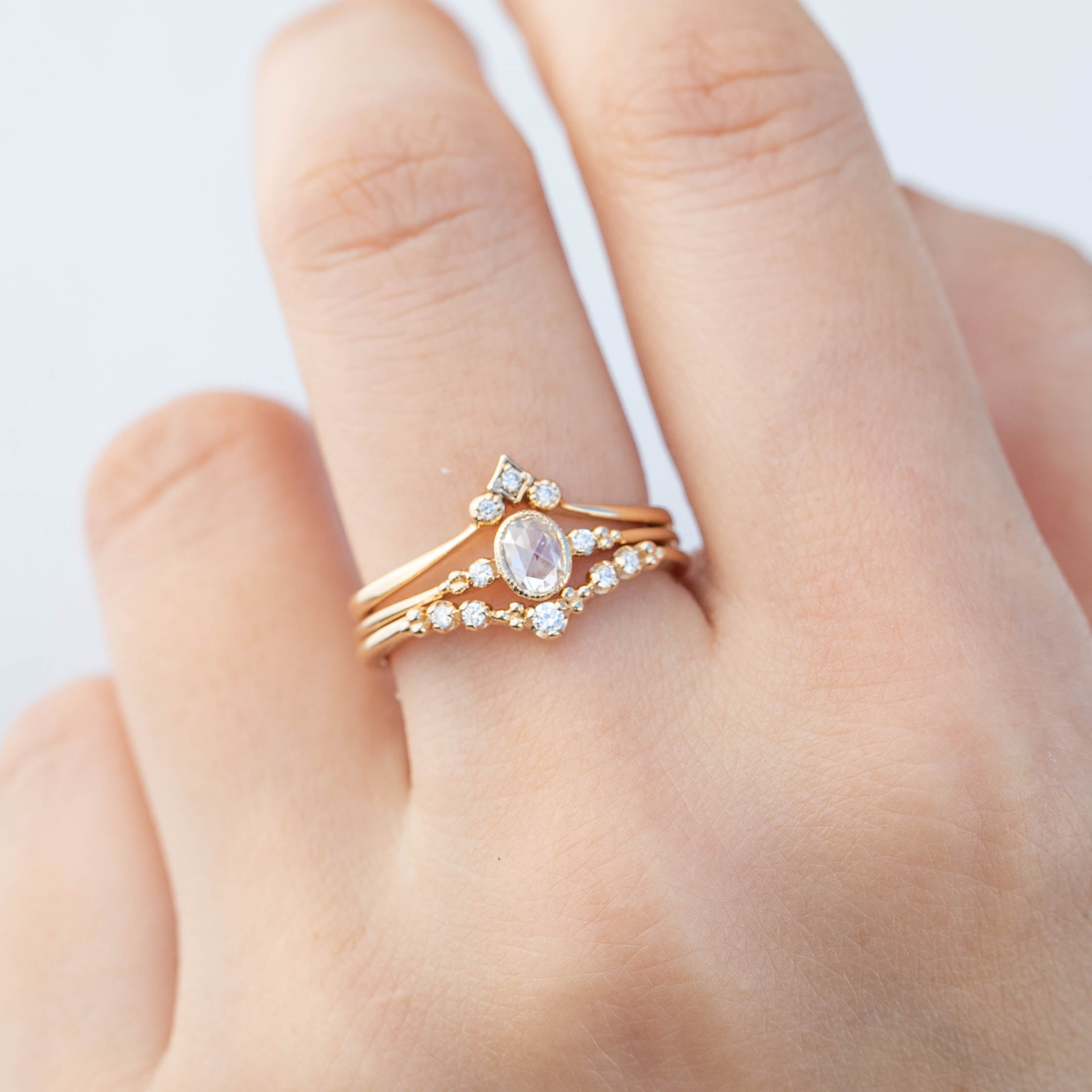 エステルリング　ローズカットダイヤモンド　0.26ct
