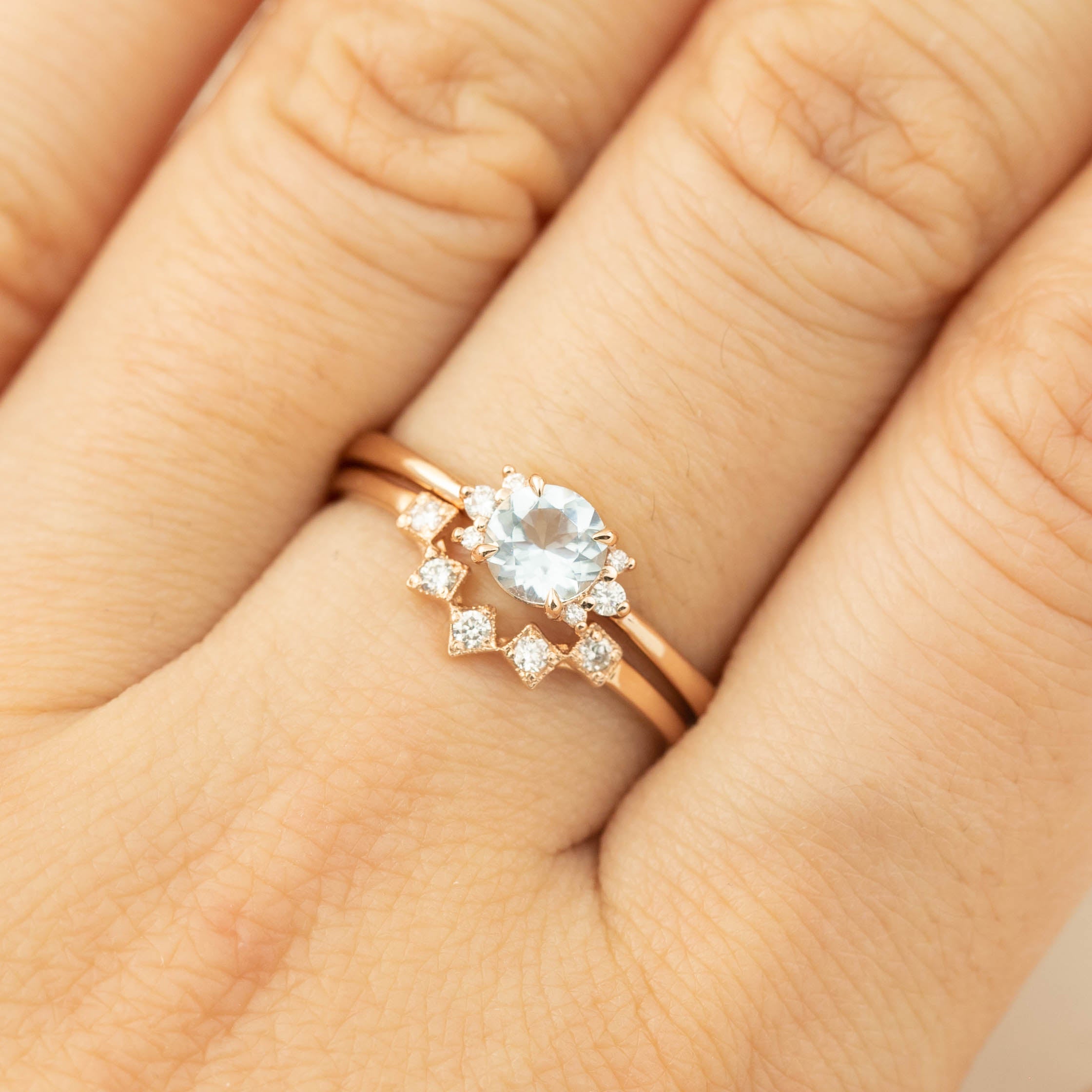 Lena Ring - Aquamarine